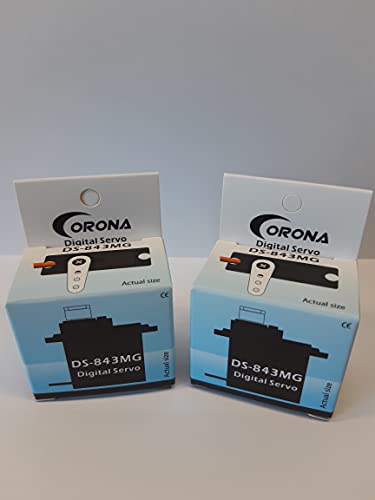 Corona DS843MG Digital High Torque Micro Servo 4.8kg / 0.10sec / 8.5g – Pack 2 Units