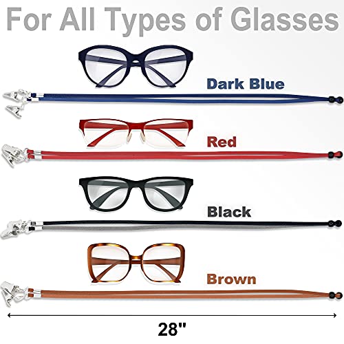 Correa para gafas – Premium ECO cuero de las gafas – collar de cadena de cadena de titular – cordón para gafas – Retenedor de gafas