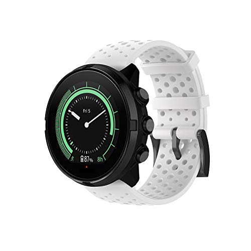 Correa para Suunto 7/Suunto 9,Correas Reloj,Bandas Correa Repuesto,Reloj Recambio Brazalete Correa Repuesto para Suunto Spartan Sport /Suunto Spartan Sport Wrist hr/Suunto9 baro/Suunto D5 (blanco, L)