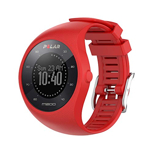 Correas de repuesto compatibles con correa Polar M200, pulsera Chofit de silicona suave para reloj deportivo Polar Unisex M200 Gps (rojo)