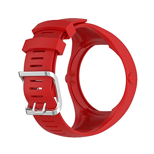 Correas de repuesto compatibles con correa Polar M200, pulsera Chofit de silicona suave para reloj deportivo Polar Unisex M200 Gps (rojo)