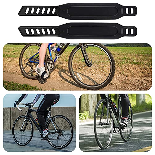 Correas para Pedal de Bicicleta, Correas de Goma Correas de Pedales Correas de Goma del Pedal 1 par Correas para Pedales de Bicicleta para el Ciclo inmóvil del Ciclo de la del Ejercicio casero