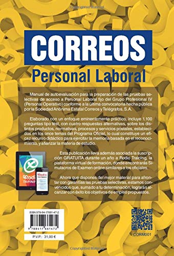 Correos. Personal Laboral: Más de 1.000 preguntas de examen tipo test para oposiciones