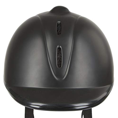 Covalliero Econimo VG1 - Casco de equitación, Todo el año, Infantil, Color Negro - Negro, tamaño 52-55 cm