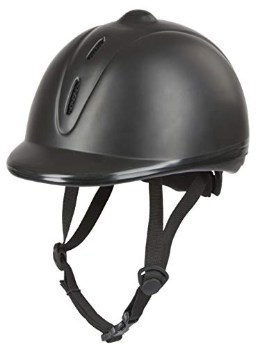 Covalliero Econimo VG1 - Casco de equitación, Todo el año, Infantil, Color Negro - Negro, tamaño 52-55 cm