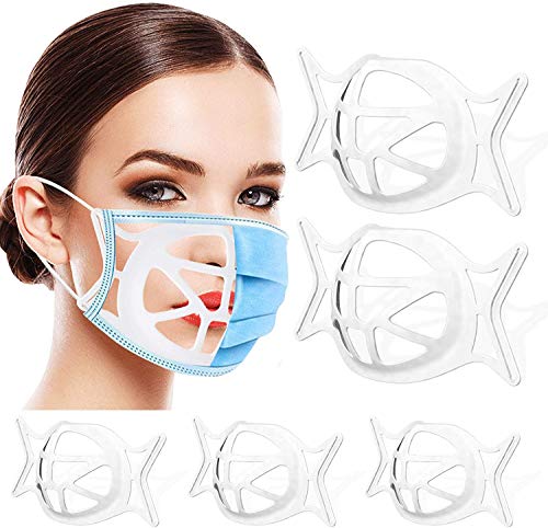 COVELL Soporte Mascarilla 3D, Soporte De Máscara 3D Soporte Facial, Adaptador Mascarilla Boca, Soporte De Respiracion Para Mascarilla, Soporte Mascarilla Boca Silicona, Soportes Para Mascaras