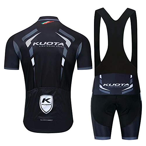 CQXMM Traje de Ciclismo para Hombre de Equipos. Culotte y Maillot con 3D Gel Pad para MTB, Spinning, Bicicleta de Carretera