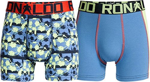 CR7 Cristiano Ronaldo Boys Boxeador Pantalones Cortos de niño 2-Pack (CR7-8400-5100-486-134/140)