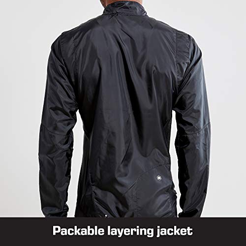 Craft Chaqueta de ciclismo para hombre Essence Light Wind Jkt, Hombre, Chaqueta de ciclismo., 1908813-999000-5, negro, medium