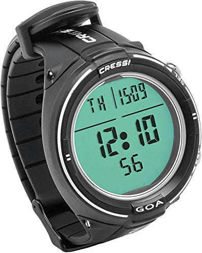 Cressi Goa Ordenador de Buceo, Unisex Adulto, Negro/Blanco, Talla Única