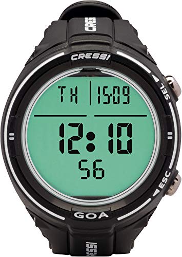 Cressi Goa Ordenador de Buceo, Unisex Adulto, Negro/Blanco, Talla Única