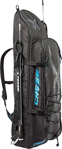 Cressi Piovra Fins Backpack XL Mochila para Equipo de Pesca Deportiva, Unisex-Adult, Negro