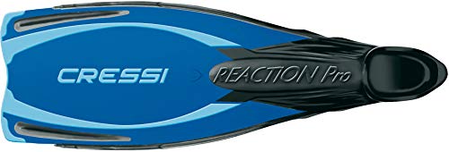 Cressi Reaction - Aletas de buceo de surf y natación, tamaño 40/41, color azul