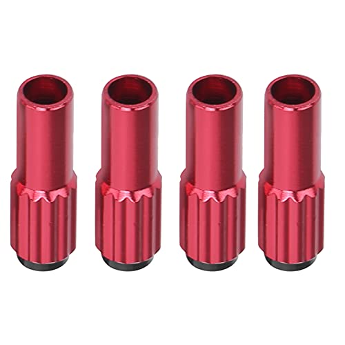 Crisist Tornillos de Cable de Bicicleta, Conector de Cable de Bicicleta Colores Brillantes para Bicicleta de Montaña para Bicicleta de Rueda Pequeña(Rojo)