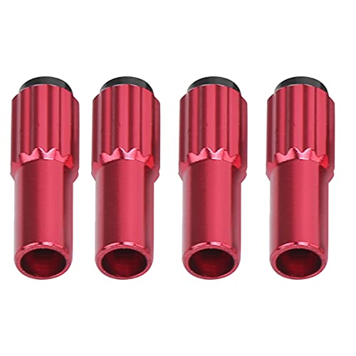 Crisist Tornillos de Cable de Bicicleta, Conector de Cable de Bicicleta Colores Brillantes para Bicicleta de Montaña para Bicicleta de Rueda Pequeña(Rojo)