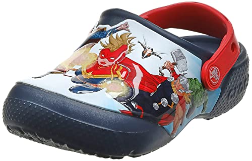 Crocs Fun Lab Avengers Patch Clog Unisex Niños Zoccoli, Azul (Navy), 25/26 EU