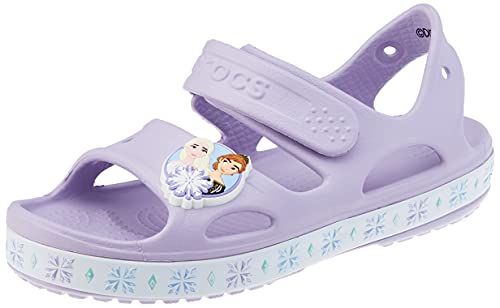 Crocs Fun Lab Disney Frozen II Sandal Unisex Niños Sandali, Morado (Lavender), 27/28 EU