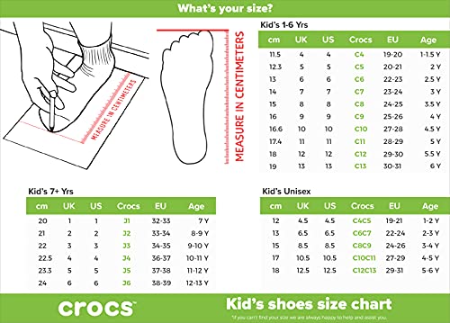 Crocs Fun Lab Super Mario Lights Clog Unisex Niños Zoccoli, Rojo (Flame), 29/30 EU