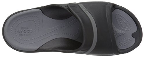 crocs Modi Sport Slide, Chanclas Unisex Adulto, Negro (Black/Graphite), 36/37 EU