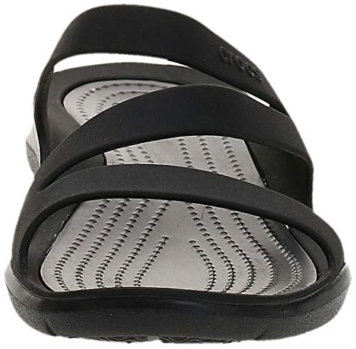 Crocs Swiftwater Sandal Mujer Sandal, Negro (Black), 38/39 EU