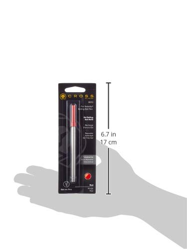 Cross 8013 - Recambio para bolígrafo roller, color rojo