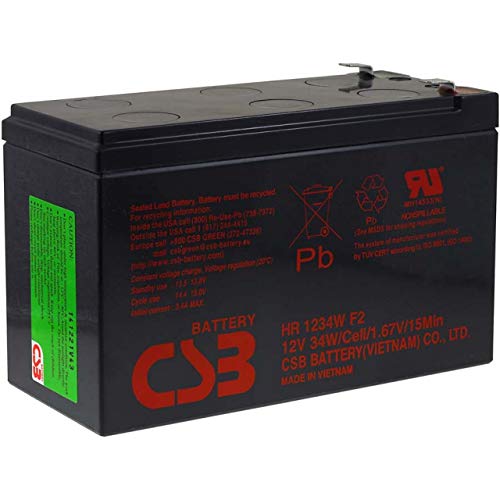 CSB Batería de Plomo-ácido de Alta Descarga HR1234WF2 12V 9Ah [España]