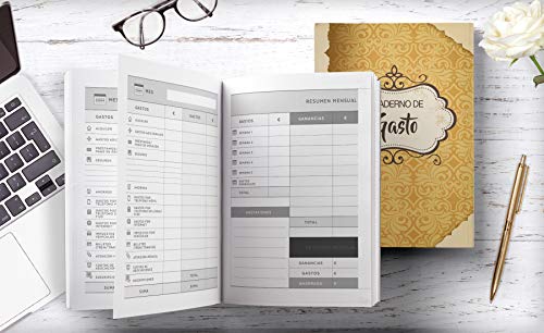 Cuaderno de Gastos: Budget Planner y Cuaderno de contabilidad y cuentas - Un práctico cuaderno para controlar tus ingresos y gastos