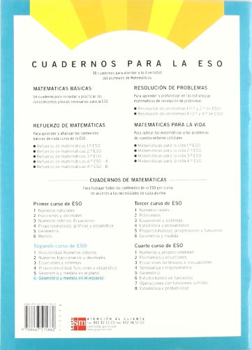 Cuadernos de matemáticas 6. 2 ESO. Geometría y medida en el espacio - 9788467515862