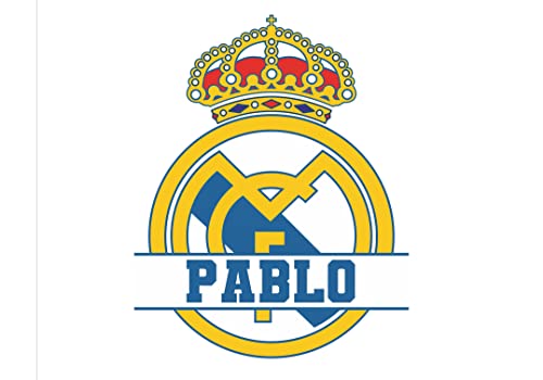 Cuadro Lienzo Equipo Futbol, Personalizado con tu Texto, Nombres, Fechas, Regalos Originales. Cuadros Habitacion Juvenil (60x40)