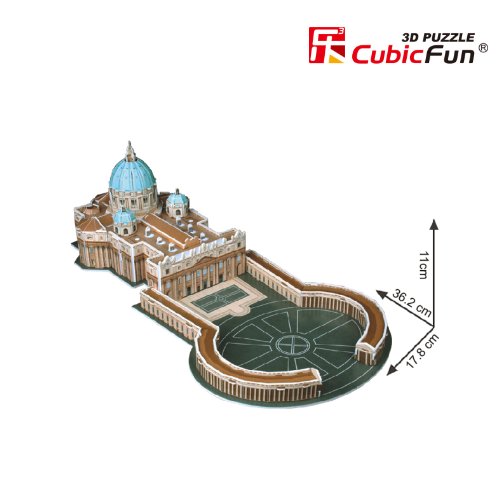 Cubicfun - C718h - Basílica de San Pedro, Puzzle 3D de 56 piezas
