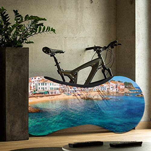 Cubierta de rueda de bicicleta Sea Landscape Calella De Palafrugell Catalonia Anti-dust Bike Bolsa de almacenamiento interior a prueba de arañazos, lavable Paquete de neumáticos de alta elasticidad