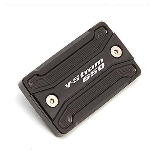 Cubierta del depósito Tapa de la Cubierta del depósito Principal del Cilindro de líquido de Frenos para Suzuki VStrom 650 DL650 V-Strom 650 / XT 2004-2020 2021 (Color : Negro)