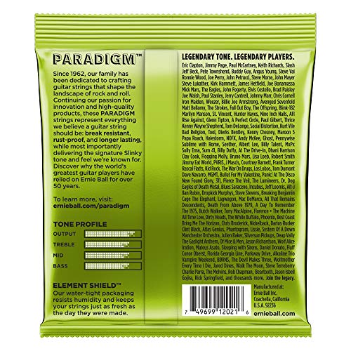 Cuerdas para guitarra eléctrica Ernie Ball Regular Slinky Paradigm - 10-46 Calibre