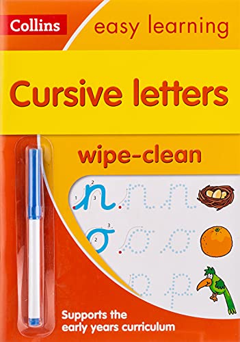 Cursive Letters Age 3-5 Wipe Clean Activity Book: Ideal for home learning (Collins Easy Learning Preschool)