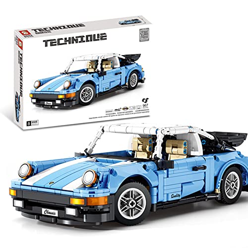 Cxcdxd Technic Juegos de Coches Deportivos para Porsche 911, 967 Piezas 1:14 construcción niños a Partir 6 años, Modelo Coche clásico Juego Compatible con Lego