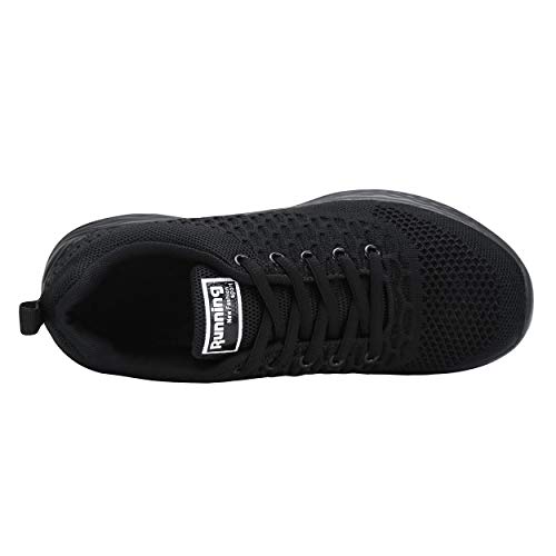 CXWRZB Mujer Hombre Gimnasia Ligero Sneakers Zapatillas de Deportivos de Running para Negro 41 EU