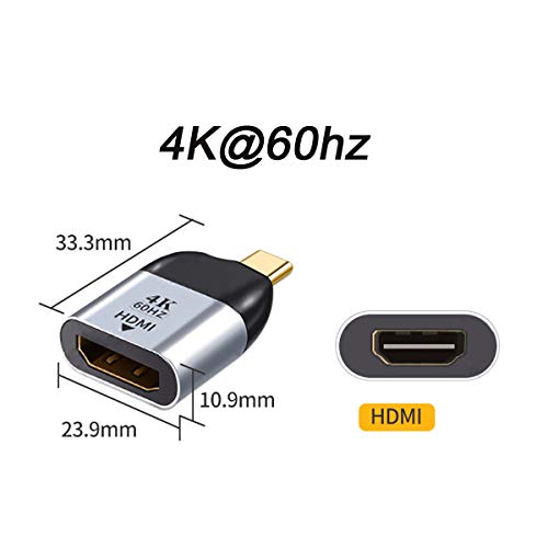 CY USB C a HDMI Adaptador 4K Cable USB Tipo-C a HDMI Adaptador para Tablet Teléfono Portátil 60hz 1080p