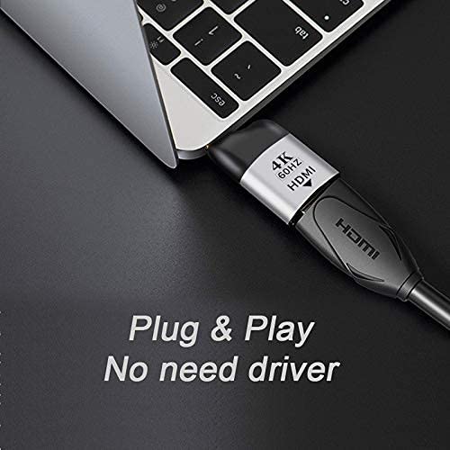 CY USB C a HDMI Adaptador 4K Cable USB Tipo-C a HDMI Adaptador para Tablet Teléfono Portátil 60hz 1080p
