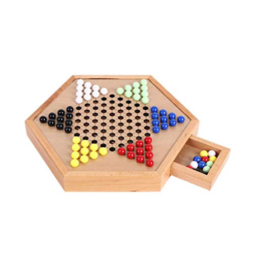 dailymall Damas Chinas Tradicionales Juego de de 12 Pulgadas Juego de Piezas de Vidrio de 6 Colores