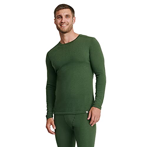 DANISH ENDURANCE Men's Merino Long Sleeved Shirt 1 Pack L Green 1-Pack