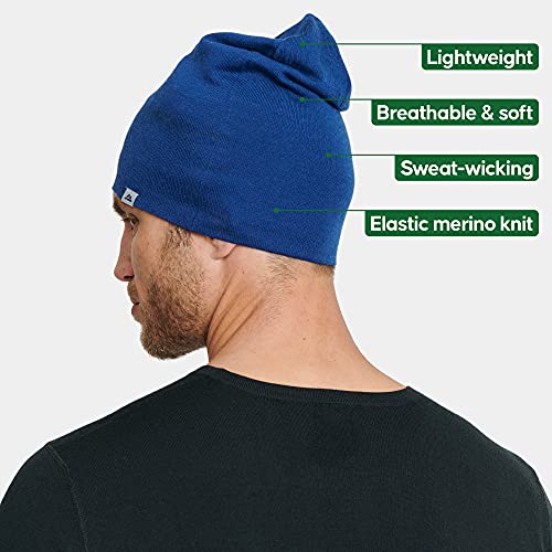 DANISH ENDURANCE Merino Ridge Beanie One Size Navy 1-Pack