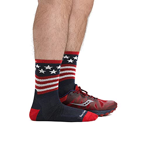 Darn Tough Run Patriot Micro Crew Ultra-Lightweight Stars And Stripes