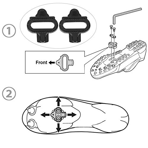 DAUERHAFT Fundas para calas de Bicicleta fáciles de Usar Duraderas para Bicicleta de montaña para candado de Bicicleta de la Serie Shimano SPD Bonito Accesorio para Amantes del Ciclismo