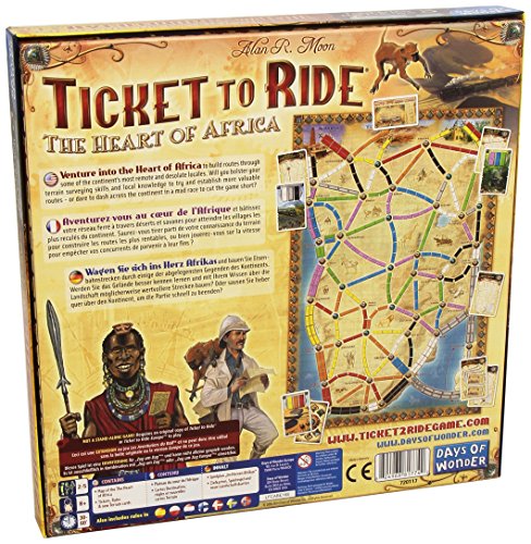 Days of Wonder-Ticket to Ride: Heart of Africa Map Collection Volume 3-Juego de Mesa Vol 3 DW720117 , color/modelo surtido