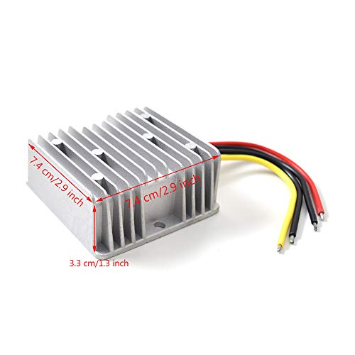 DC 5V a 12V Step Up Converter 10A 120W Paso hasta Transformador Corriente Regulador Impermeable Voltaje Adaptador para Coche Vehículo Barco Moto Stereo Radio Solar Sistema (Aceptar Entradas DC 5-11V)