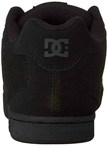 DC Net M - Zapatillas de deporte de cuero nobuck para hombre, Negro, 44