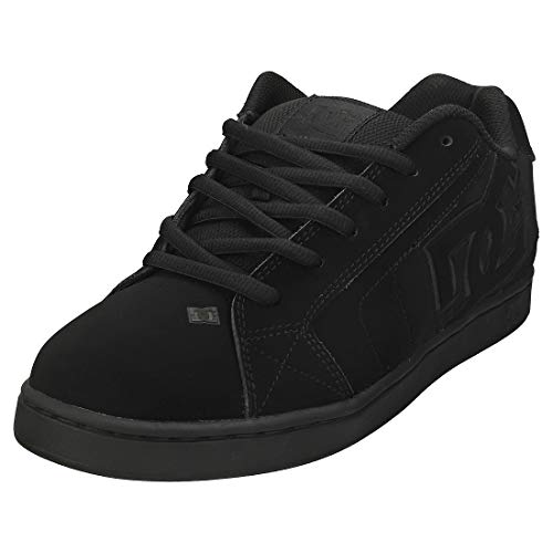 DC Net M - Zapatillas de deporte de cuero nobuck para hombre, Negro, 44