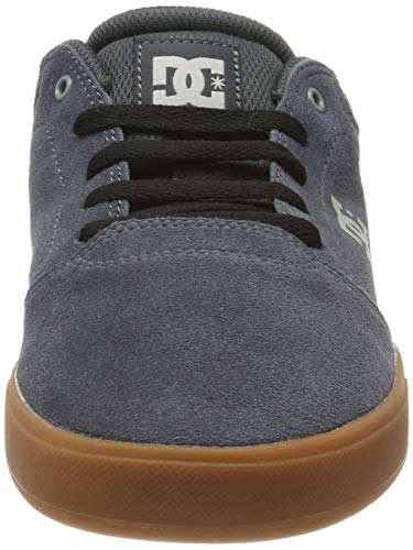 DC Shoes (DCSHI) Crisis-Low-Top Shoes for Men, Zapatillas de Skateboard Hombre, Charcoal, 38 EU