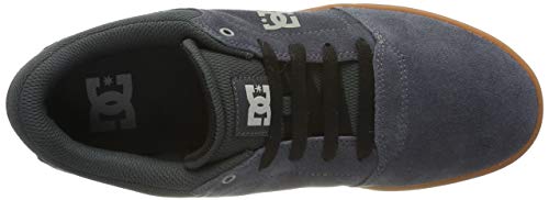 DC Shoes (DCSHI) Crisis-Low-Top Shoes for Men, Zapatillas de Skateboard Hombre, Charcoal, 38 EU