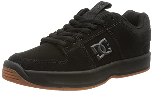 DC Shoes Lynx Zero-Leather Shoes, Zapatillas Hombre, Negro, 46 EU